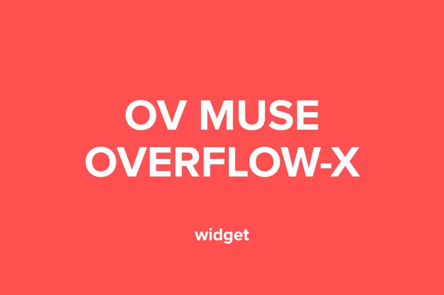 Overflow-x widget para adobe muse